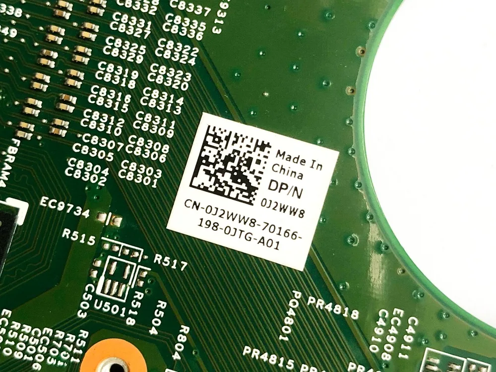 Оригинальный Для DELL N5110 Материнская плата ноутбука HM67 GT525M 1 ГБ CN-0J2WW8 0J2WW8