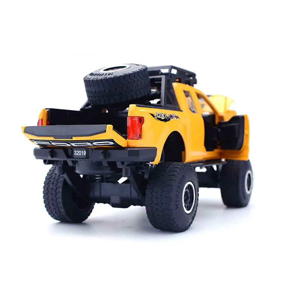 1:32 пикап сплава модель игрушечный автомобиль для Ford F150 Raptor звук и светильник