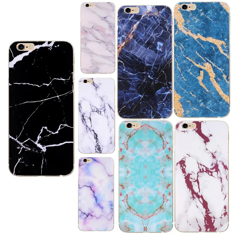 Для iPhone X Case Роскошные красочные Мрамор мягкий тонкий силиконовый ультра для iphone 8
