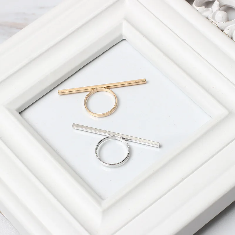 Оригинальные длинные кольца с одной линией соединительные для костяшек новый