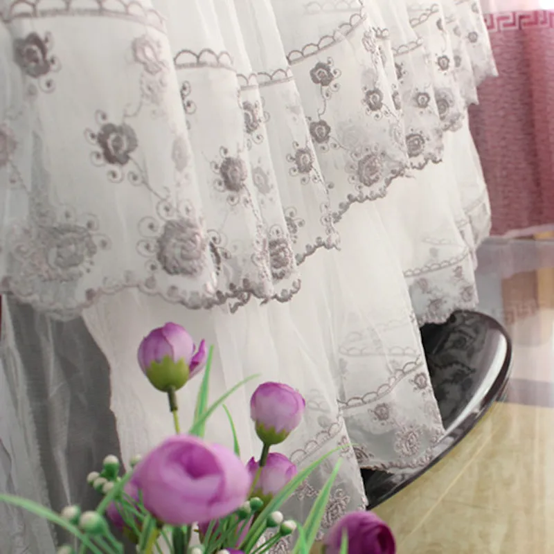 32-55-дюймовая декоративная крышка для телевизора кружевная занавеска декор