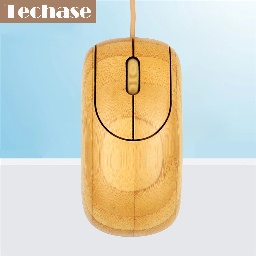 Techase проводной Мышь деревянный Mause Gamer Рато игровой com FIO Bamboo Souris Ordinateur Мышь S Souris для компьютера с CE FCC muis