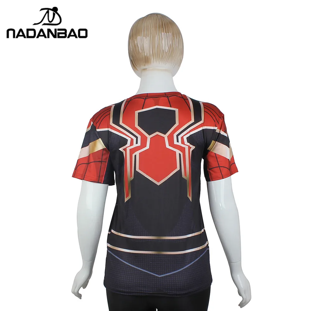 NADANBAO новый дизайн хип-хоп футболка Женская Паук 3D печать Броня крутой стиль |