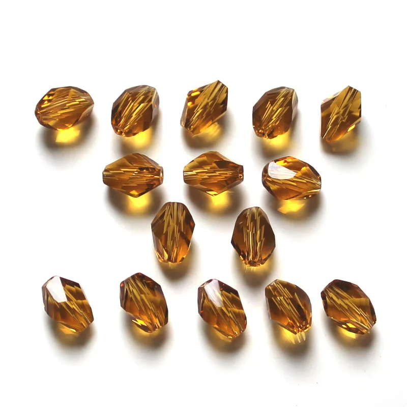 

StreBelle Twist Faceted Austrian crystal beads 100pcs 9x6mm AAA glass crystal Loose beads handmade Jewelry bracelet making DIY