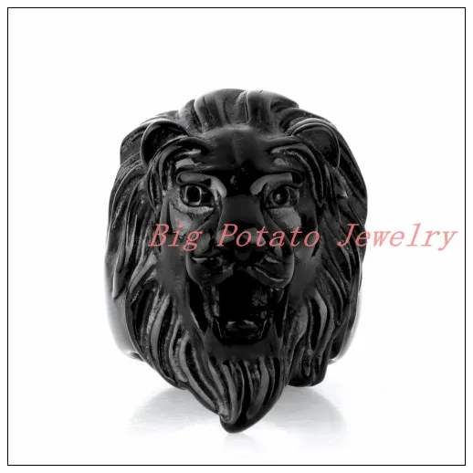 Новый 316L Нержавеющая сталь полный черного цвета в стиле хип-хоп с изображением