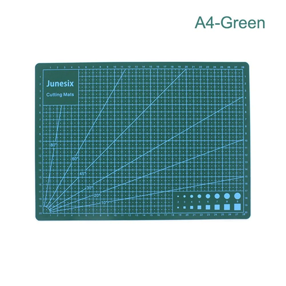 A4 Green А3 А4 ПВХ самовосhealing вающийся коврик для резки крафт стеганая сетка линии печатная доска PAK55 - Цвет: A4 Green