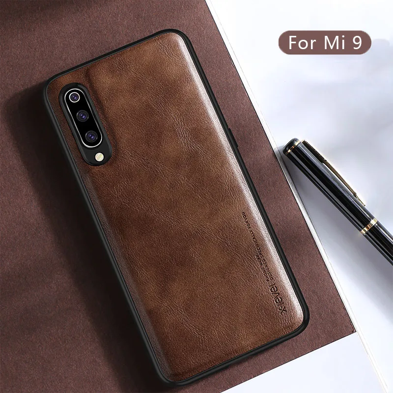 X-Level кожаный чехол для Xiaomi mi 9, мягкий силиконовый чехол для телефона Xiaomi mi 9 mi 9, чехол - Цвет: Brown