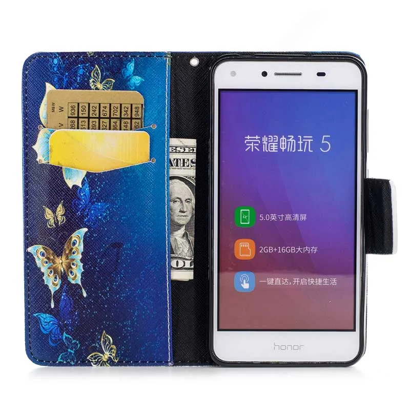 Для huawei Y5II/Y5 II 2 CUN L01 U29 L21 5," откидной кожаный чехол-кошелек для задней панели huawei Y 5II/Y 5 II CUN-L01 CUN-U29 CUN-L21