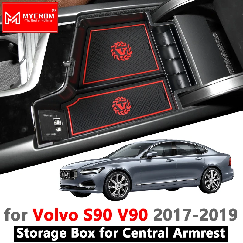 Подлокотник коробка для хранения VOLVO S90 V90 2017 2018 2019 2020 укладка Tidying автомобильный