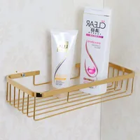Luxury gold Shower Caddy Bath Basket Storage Shelf Hanging Organizer Rustproof Wall Mount,bathroom hardware accessories