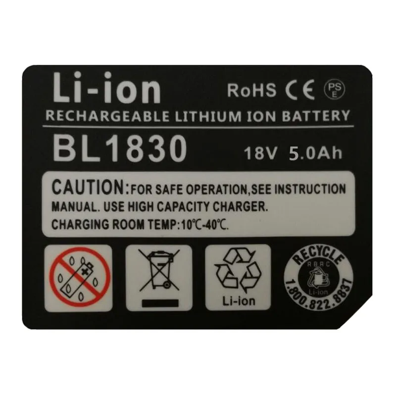 BL1830 BL1840 BL1850 BL1860 бирка литий-ионная батарея этикетка для Makita 18 в 3000 мАч 4000 мАч 5000 мАч 6000 мАч литий-ионная батарея