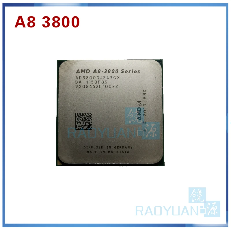 AMD A Series A8 3800 2 4 ГГц 65 Вт Quad Core Процессор процессор AD3800OJZ43GX гнездо FM1/ 905pin продажа a6 3600