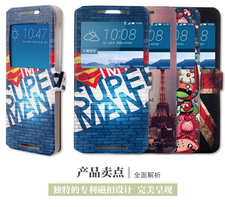 Чехол из искусственной кожи с откидной крышкой для HTC One M9 чехол задней панели