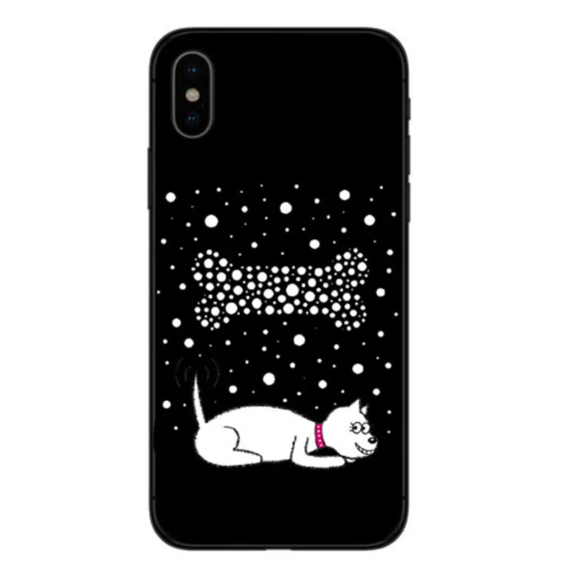 Encantador dos desenhos animados cao Westie Magro caso de телефоны de silicone грудь для Macio для iPhone 5, 6, 7, 8 Plus Маис X XR Xmax - Цвет: TPU