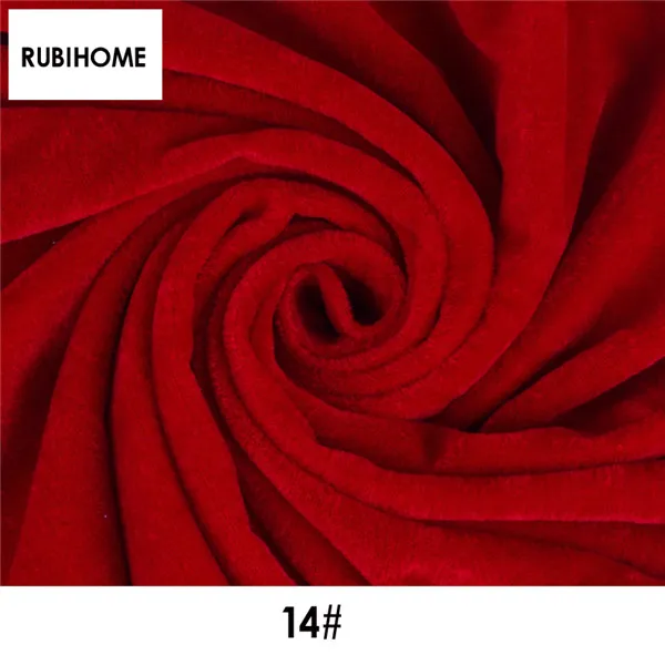 RUBIHOME(100x150 см/шт) велюровая плюшевая ткань для рукоделия шитья Лоскутная диванная Подушка занавеска материал домашний Декор ткань