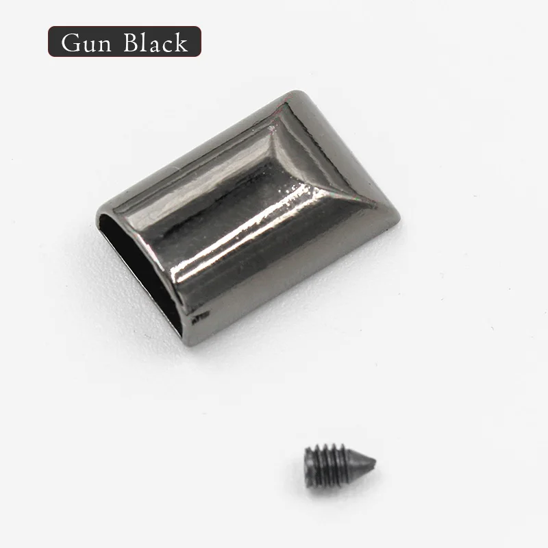 gun metal semicicle 5 шт. DIY ремесло Металлические молнии винты вилки замок зажимы Сумка хвост стопор закрытие ремонт портной инструменты для одежды кошелек аксессуар для шитья - Цвет: gun metal semicicle