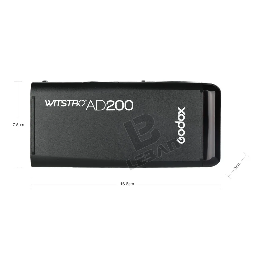 Godox AD200 200Ws GN 60 ttl Высокоскоростная синхронизация стробоскоп Встроенная 2,4G Беспроводная X система с литиевой батареей 2900mAh