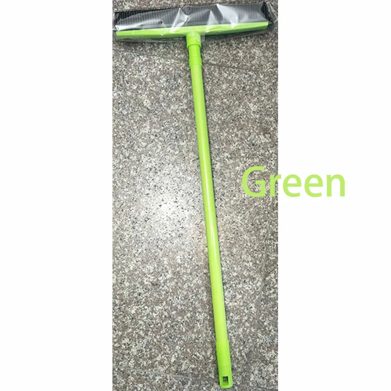 GREEN Длинный толчок резиновая щетина метлы уборочная машина Ракель не царапается щетина метла для домашних животных кошка собака шерсть ковер деревянные окна чистая - Цвет: GREEN