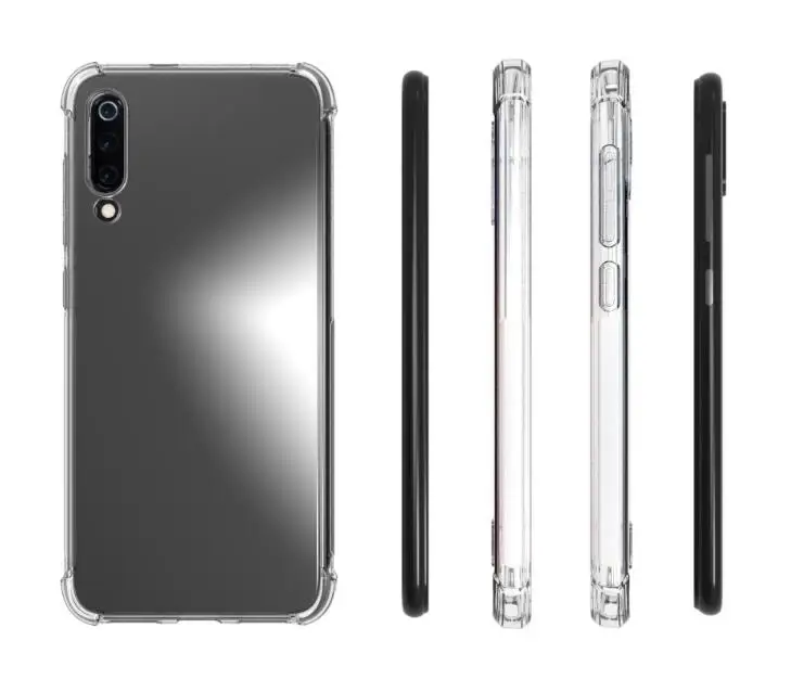 Для Xiaomi Mi CC9e & A3 прозрачный чехол + закаленное стекло мягкая защита Мягкий ТПУ