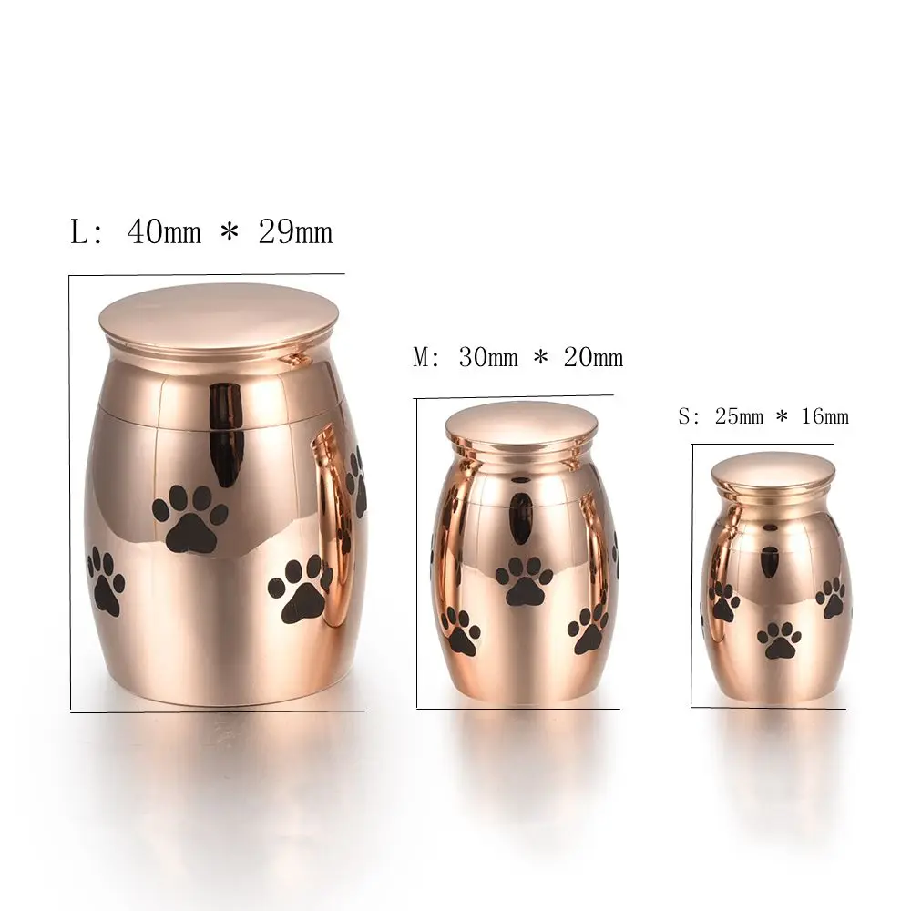 Популярная погребальная банка для кремации животных из розового золота шкатулка