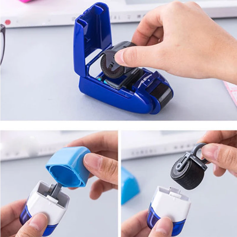 Плюс защита вашего ID мини ролик штамп 2 шт./лот 15 мм ширина грязный код креативные