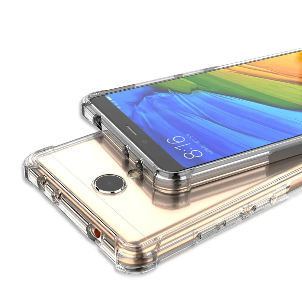 Силиконовый чехол для Xiaomi Redmi 5 Plus матовый прозрачный термополиуретан телефона