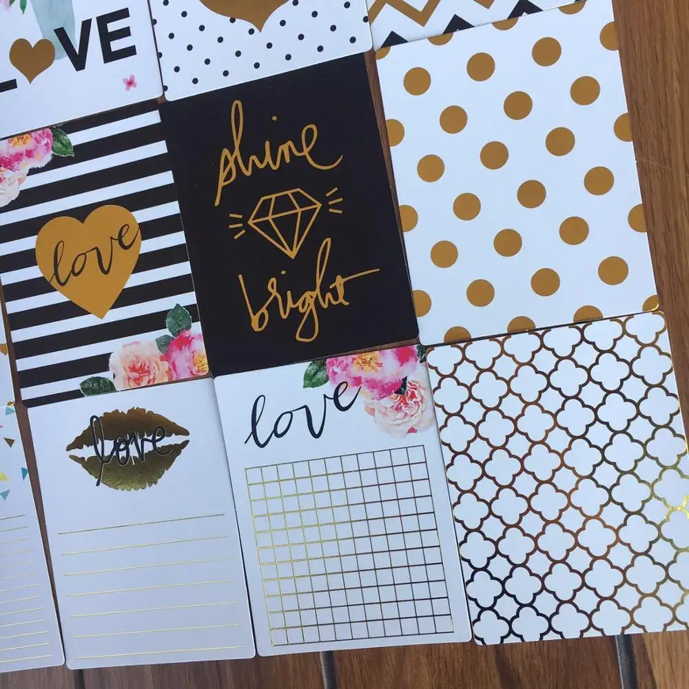 Карманные открытки фольга из золотой бумаги дюйма для скрапбукинга фотоальбома