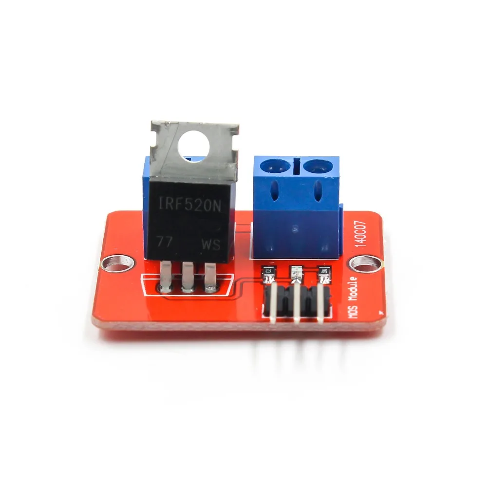 0 24 в топ Mosfet Кнопка IRF520 драйвер MOS модуль MCU ARM Raspberry pi|Интегральные схемы| |
