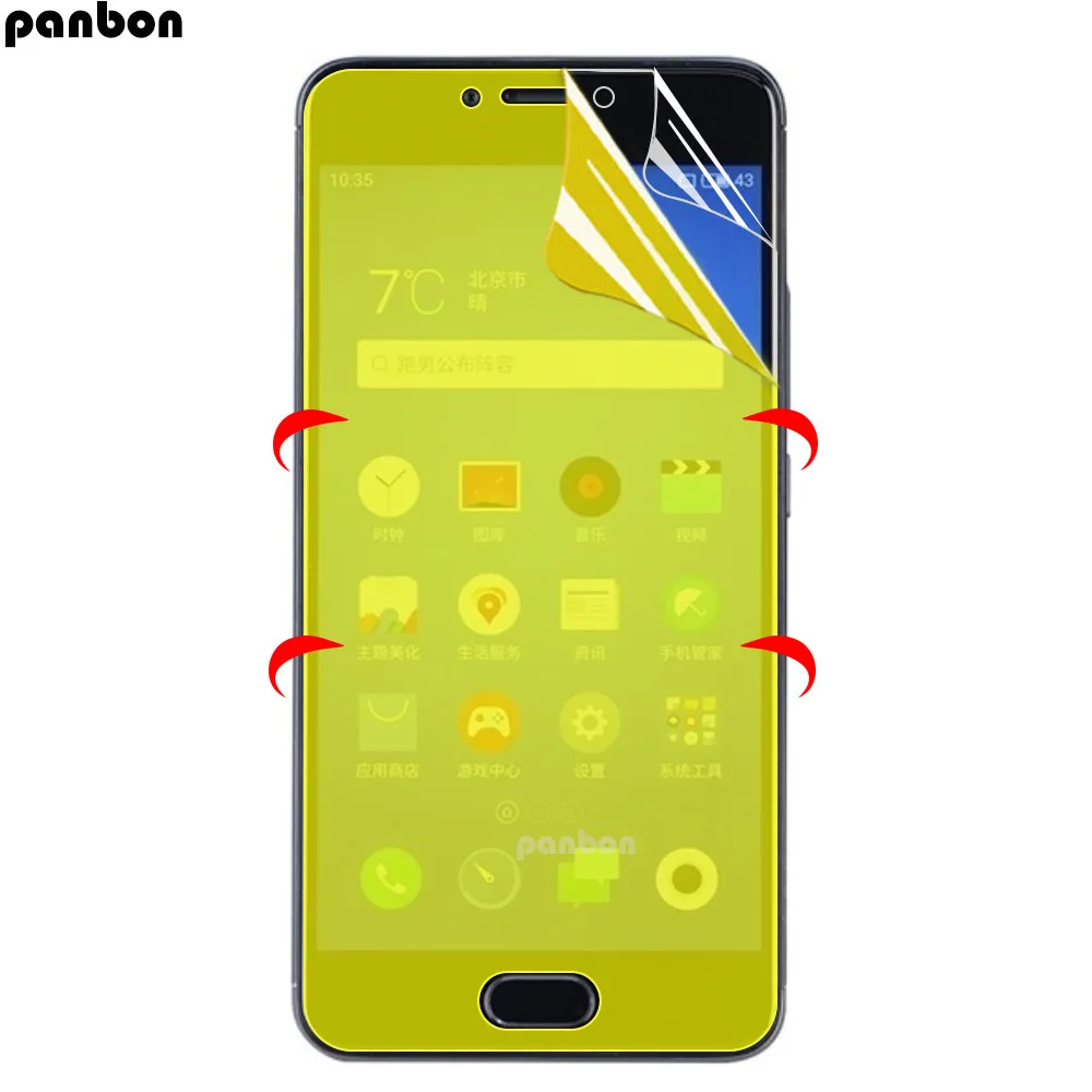 Прозрачная мягкая защитная пленка для экрана HD Meizu V8 X8 Pro 7 Plus полное покрытие нано