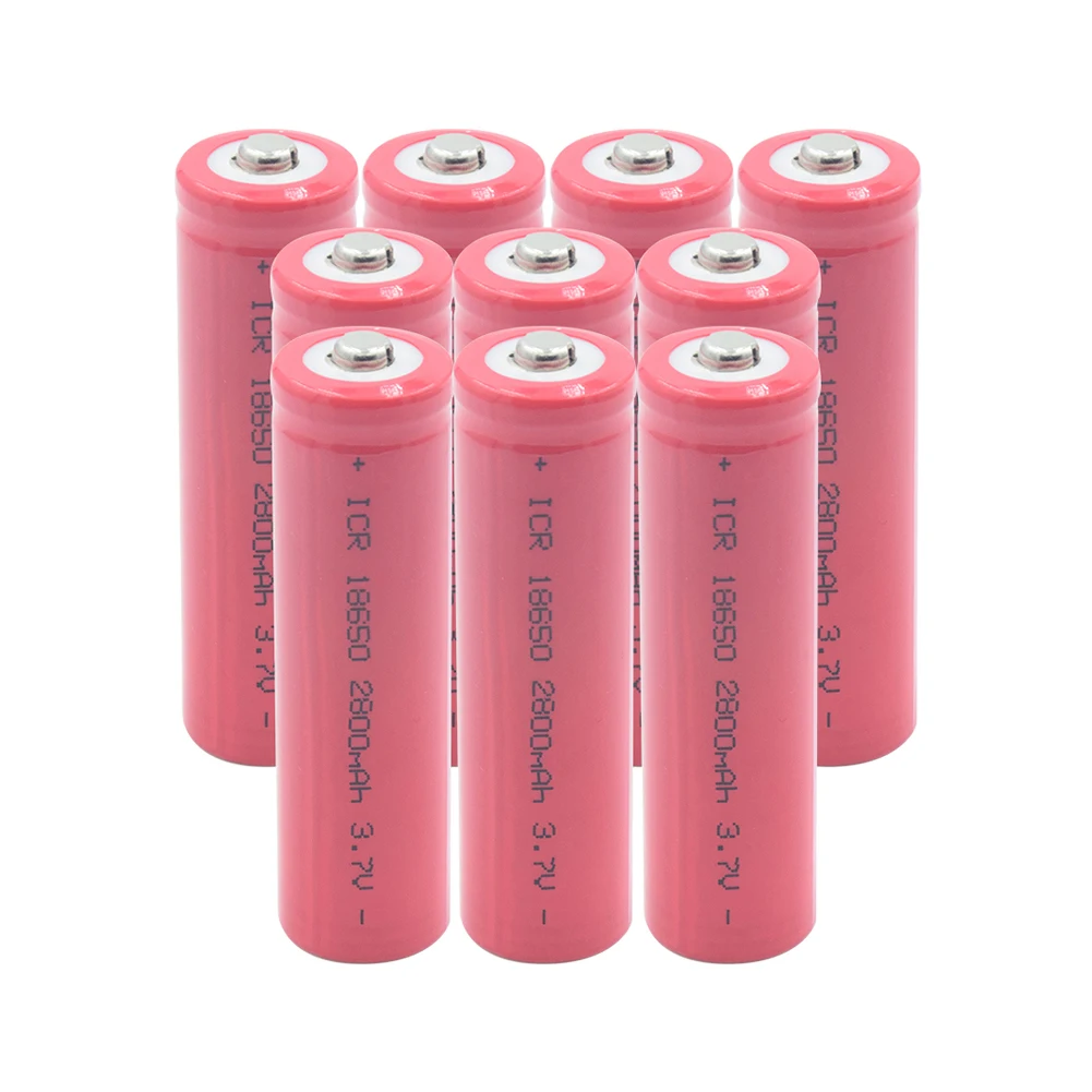 18650 литиевая батарея 3,7 V 2800mAh перезаряжаемый аккумулятор для электронных сигарет мощный большой ток разряда для фонарика