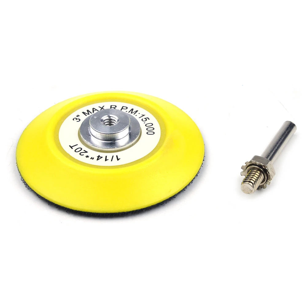 1 Set 3 Inch(75mm) Soft Sponge Interface Pads + 6mm Back-up Sanding Pad for Hook&ampLoop Discs Grinder Sander Abrasive Tool | Инструменты