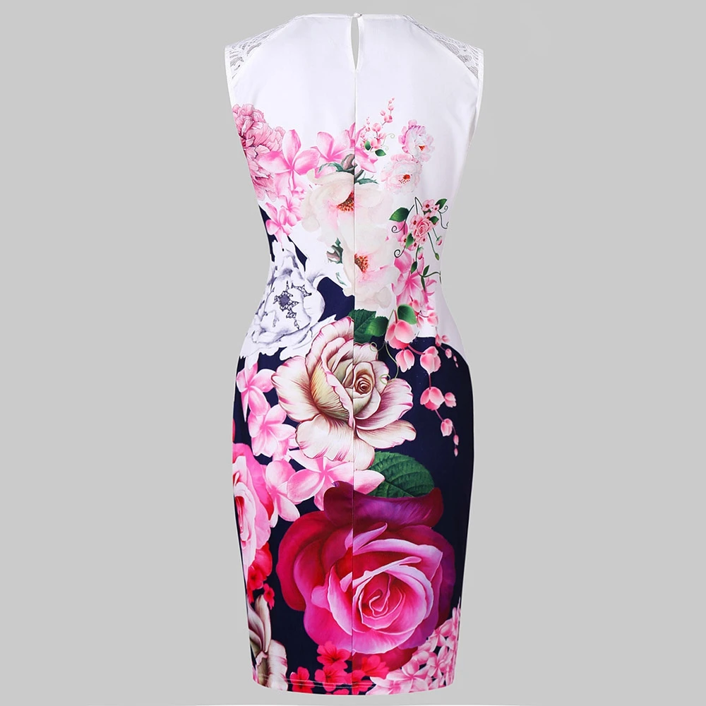 Цветочный принт Cut Out Bodycon платье | Женская одежда