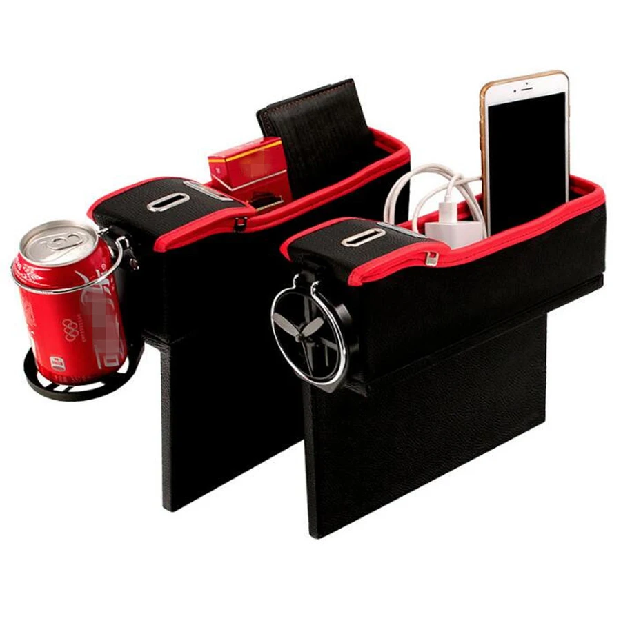 YAQUICKA автомобильный кожзаменитель для левого и правого сидений ящик хранения