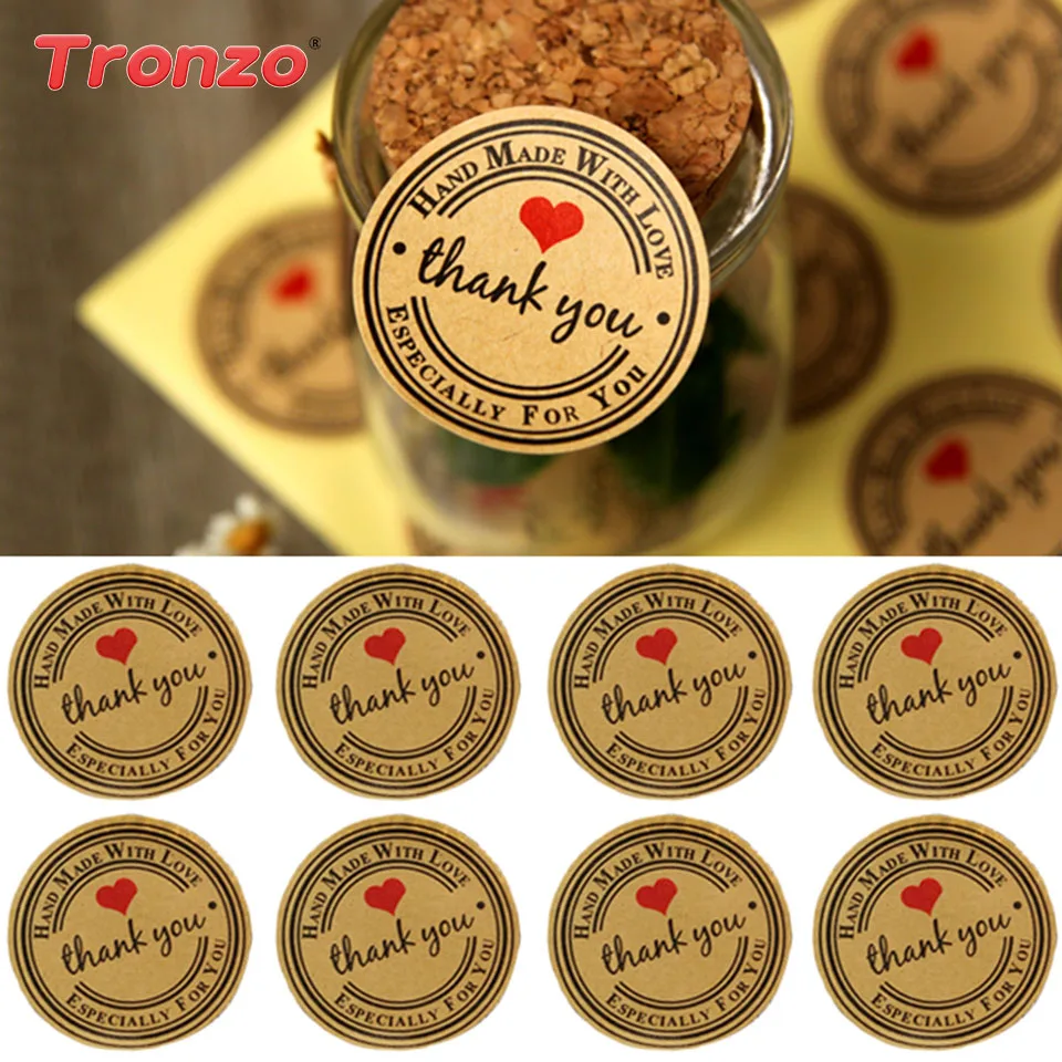 Tronzo 60 шт./компл. наклейка спасибо Свадебные украшения конфетная коробка Декор
