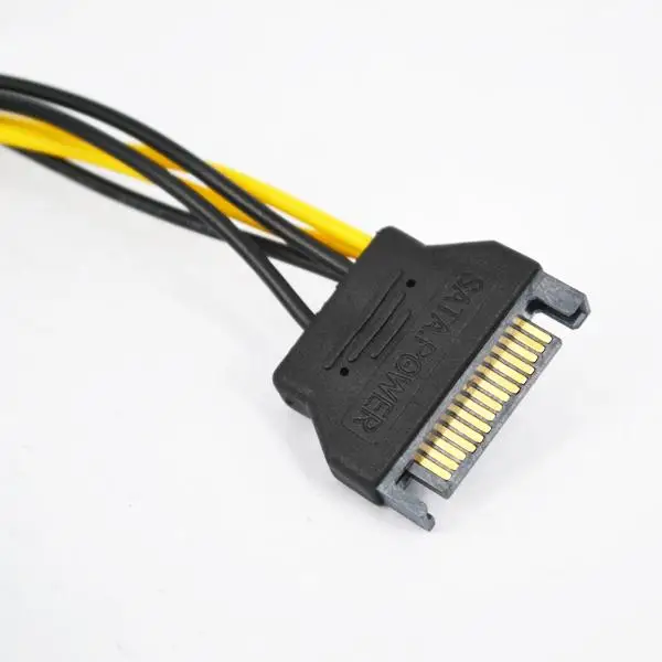 Кабель питания kebidumei SATA 15 Pin To 6 PCI E Express силовой кабель преобразователь блока