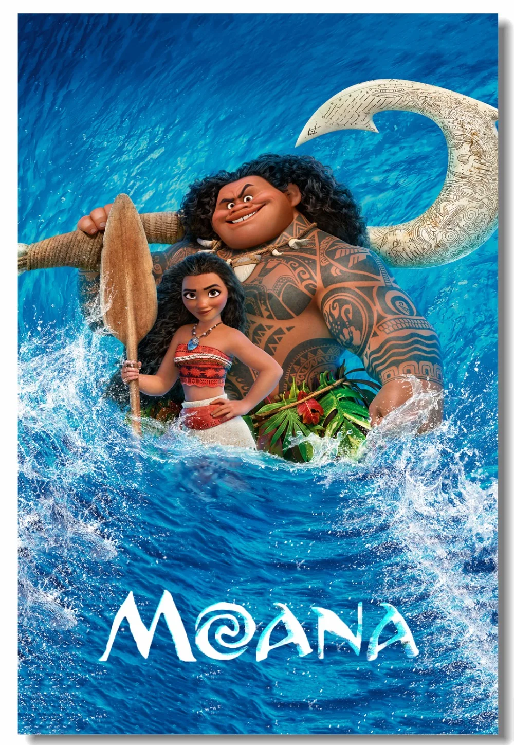 Настенная Картина на холсте Моана Постер Моаны Maui наклейки стену мультяшный