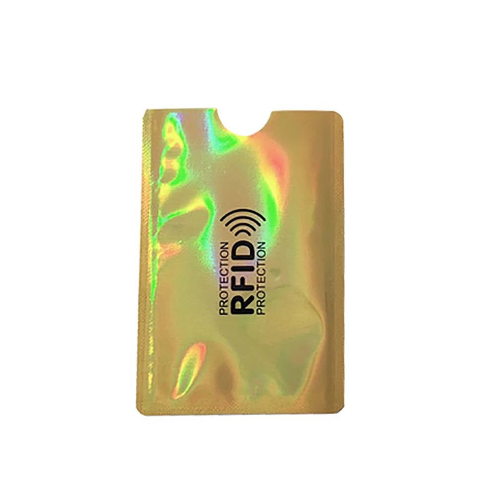 10 шт. Алюминиевый RFID блокирующий держатель карты Чехол Противоугонный защитный