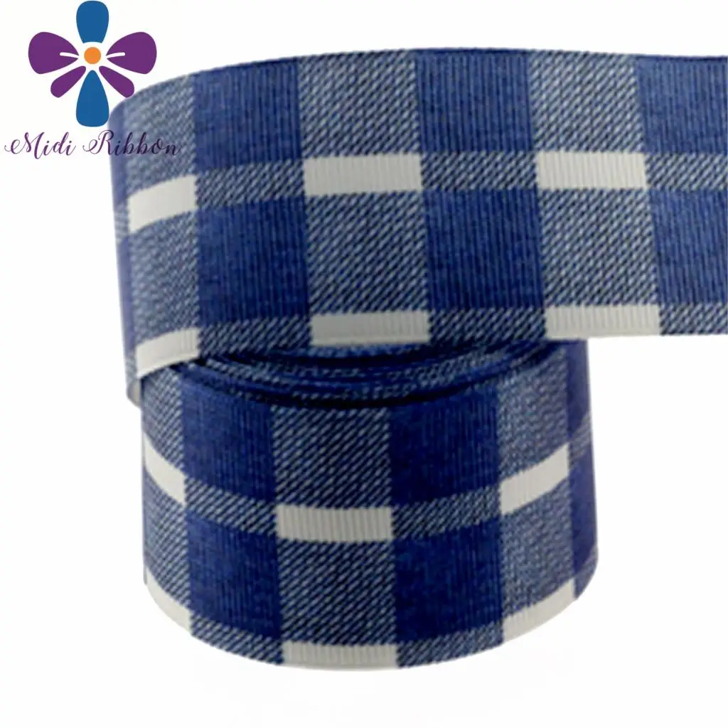 1-1/2&quot38mm Jeans Series Geometric Patterns Printed Grosgrain Ribbon Denim Like Lace DIY Party Gift Hair Band Making 10yards/roll | Дом и