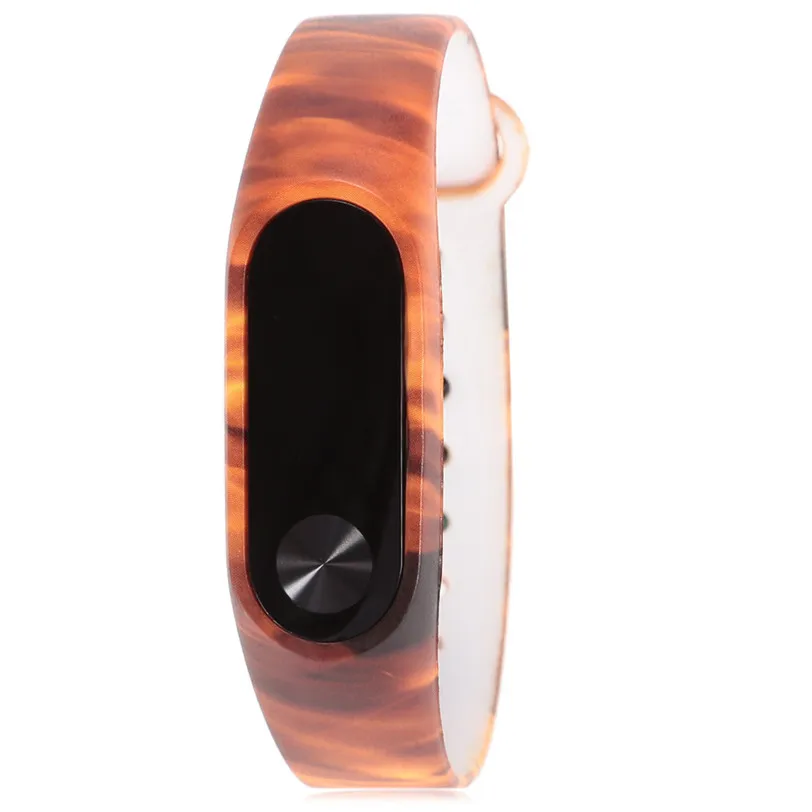 ТПУ Смарт наручные часы ремешок новая мода шаблон для Xiaomi Miband 2 Профессиональный