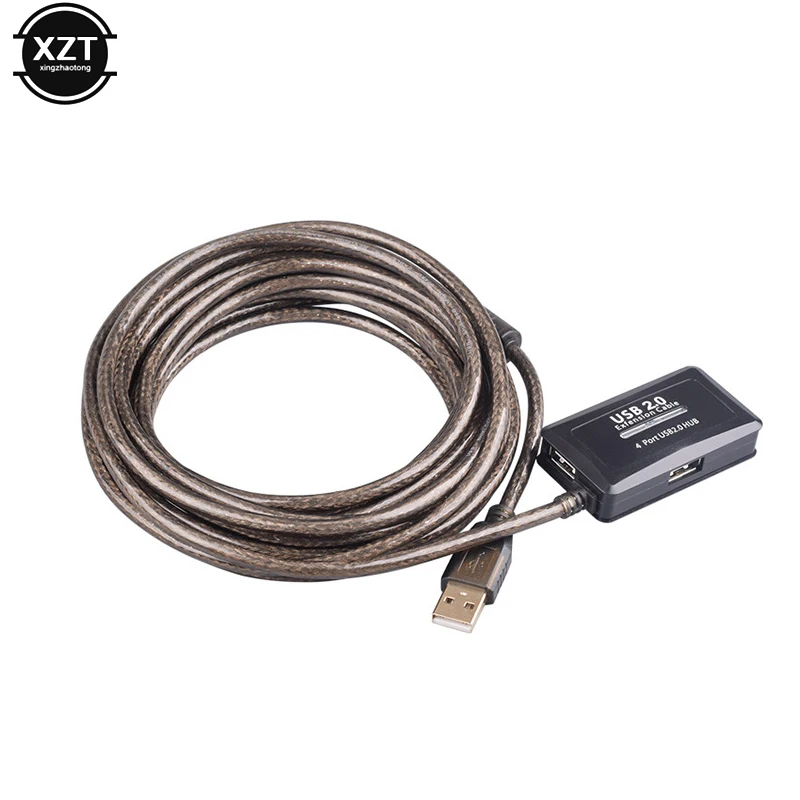 1 шт. usb2.0 кабель удлинитель 4 порта усилитель сигнала концентратора для
