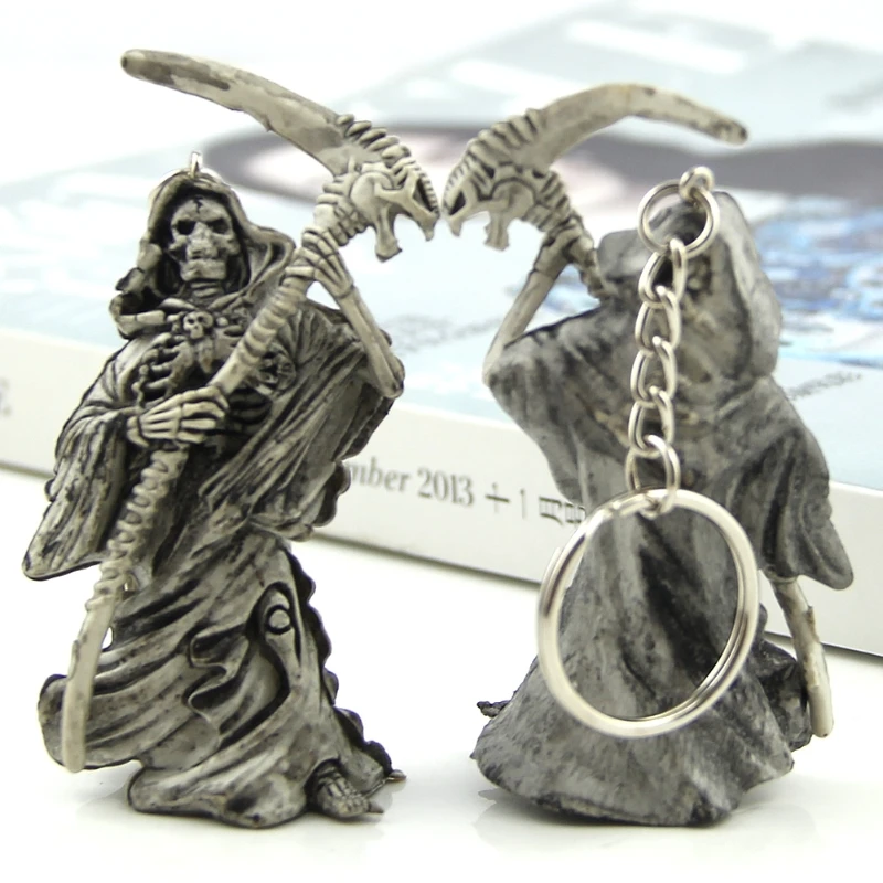 Devils резиновые Ghostmaster кости скелета брелок серп кошелек сумка Keyring Y102|keychain rubber|bags