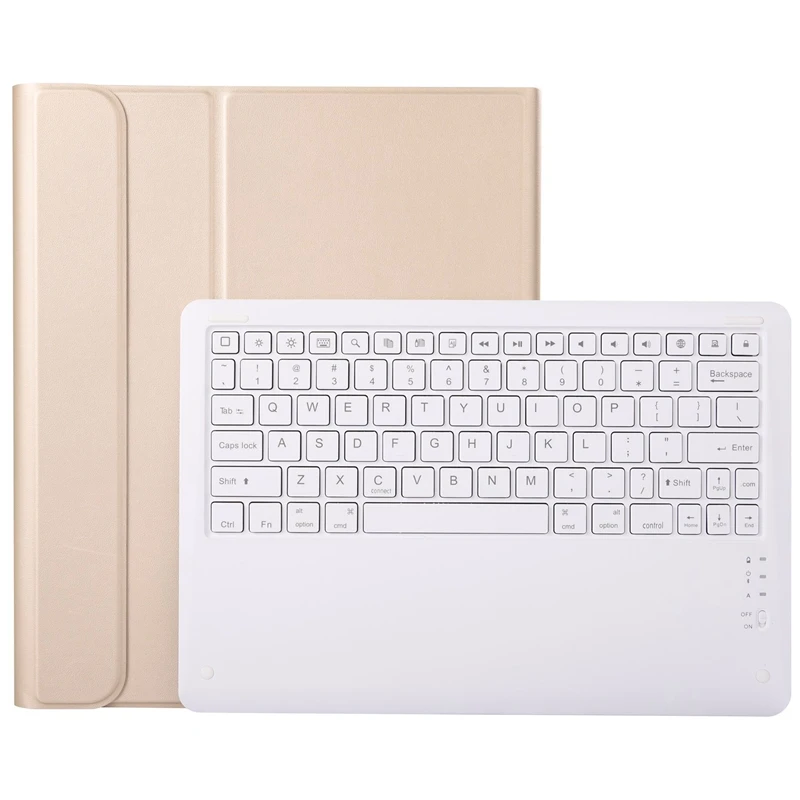 Чехол с клавиатурой для Ipad Pro 12,9-Беспроводная Клавиатура Чехол/крышка [автоматическое Пробуждение/сон] [Apple Pencil Charging Suppor - Цвет: Gold