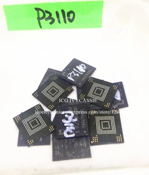 For Samsung P3110 eMMC 8GB NAND flash memory IC Programmed with firmware Data | Электронные компоненты и
