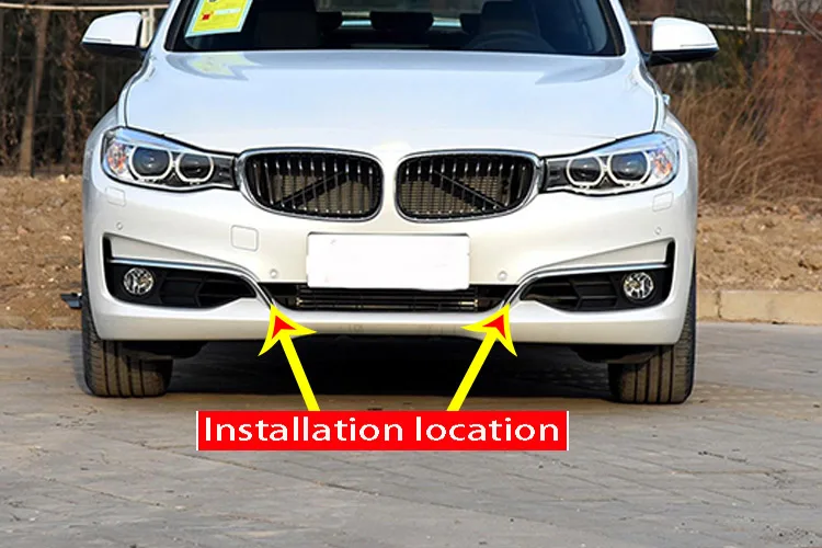 Стильные хромированные передние противотуманные фары из углеродного волокна