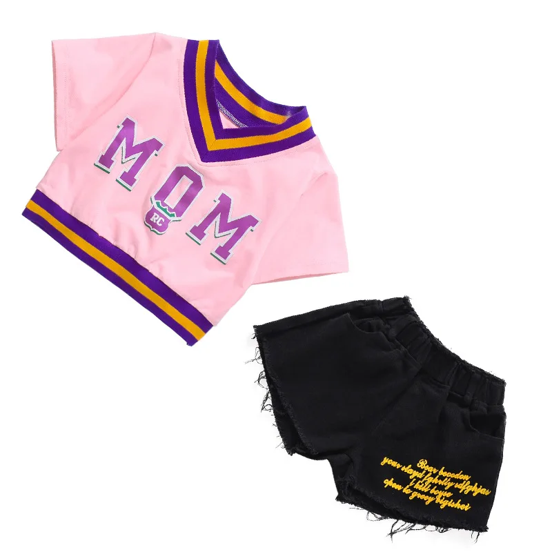 Детская одежда для джазовых танцев в стиле хип хоп девочек футболка выступлений