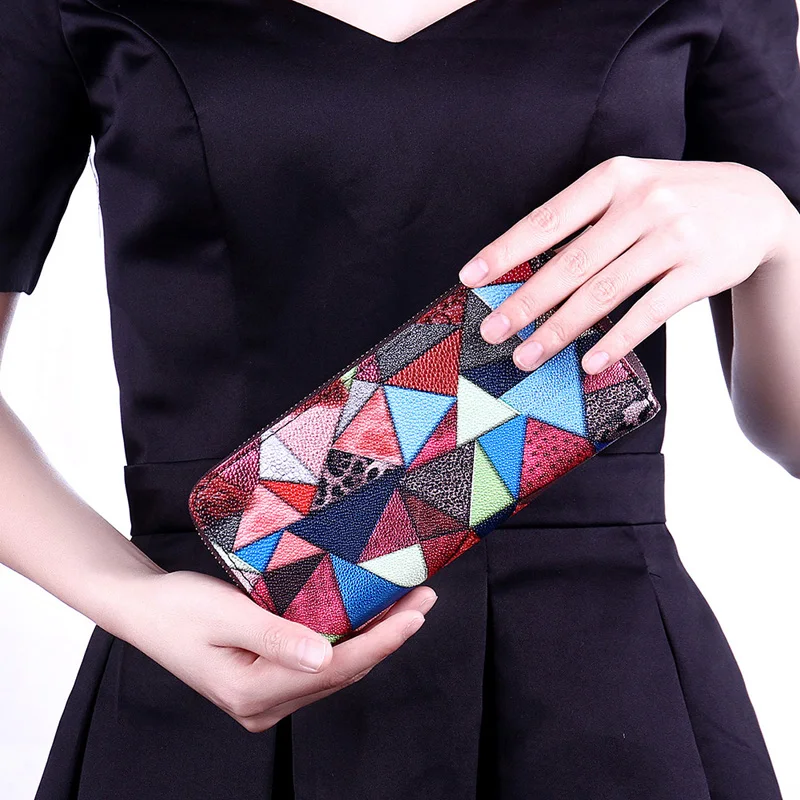 Новый стиль Женский Длинный кошелек на молнии брендовый дизайнерский в стиле