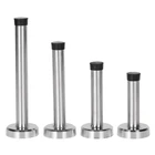 Дверной ограничитель бампер, крепление на стену, защита от звука, нержавеющая сталь