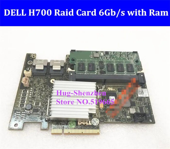 Для DELL PERC H700 массив Raid Card материнская плата PCI-E 8X 6 ГБ/сек. RAID 0156105060 с 512M RAM XXFVX W56W0