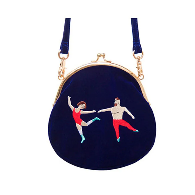 YIZIStore новые винтажные бархатные сумки на плечо с вышивкой женские мессенджеры