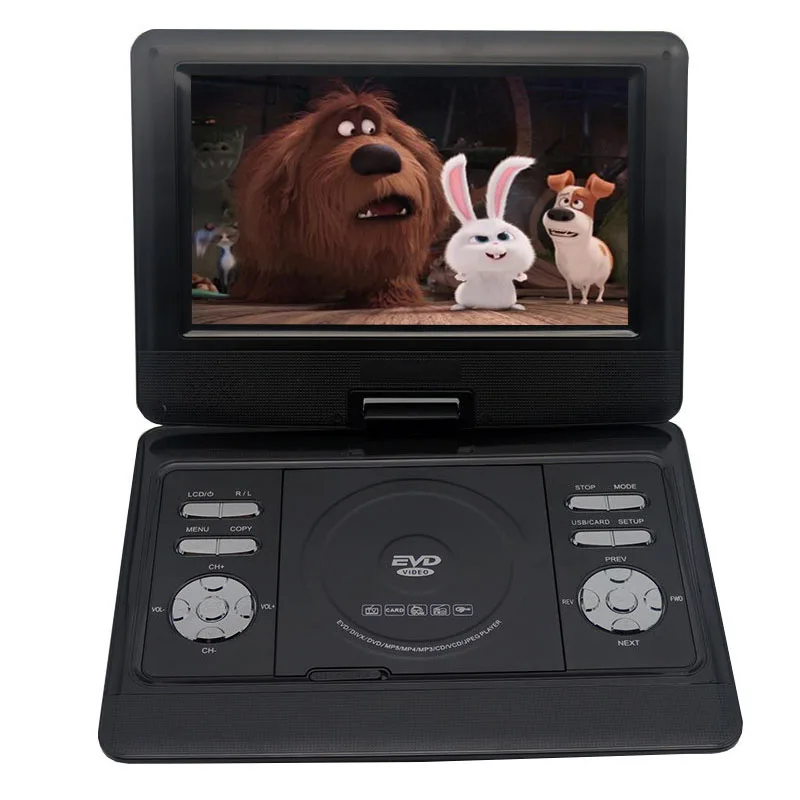 LONPOO портативный DVD плеер 10 1 дюймовый экран dvd автомобильное зарядное устройство с